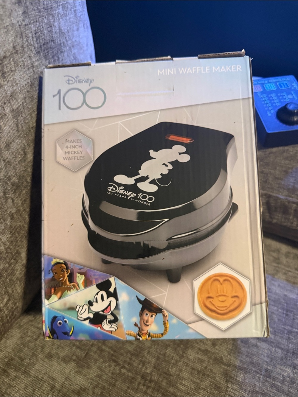 Disney 100 Years of Wonder Mini Mickey Mouse Waffle Maker 4” Waffles